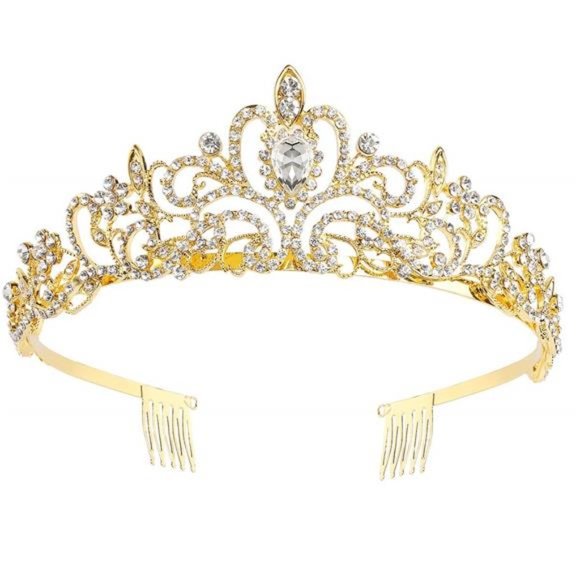 Sparkling Crystal Queen Crowns & Tiaras for Women & Girls - Picture 5 of 7